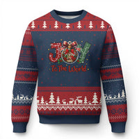 Jesus Xmas Ugly Christmas Sweater Joy To The World - Wonder Print Shop