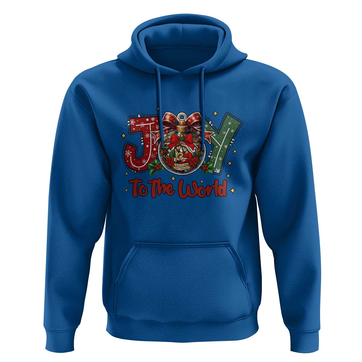 Jesus Christmas Hoodie Joy To The World - Wonder Print Shop