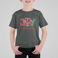 Jesus Christmas T Shirt For Kid Joy To The World - Wonder Print Shop