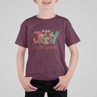 Jesus Christmas T Shirt For Kid Joy To The World - Wonder Print Shop