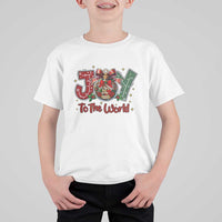 Jesus Christmas T Shirt For Kid Joy To The World - Wonder Print Shop