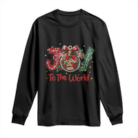 Jesus Christmas Long Sleeve Shirt Joy To The World - Wonder Print Shop