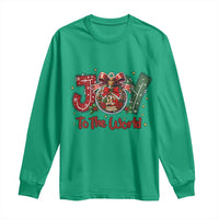 Jesus Christmas Long Sleeve Shirt Joy To The World - Wonder Print Shop