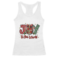 Jesus Christmas Racerback Tank Top Joy To The World - Wonder Print Shop