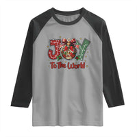 Jesus Christmas Raglan Shirt Joy To The World - Wonder Print Shop