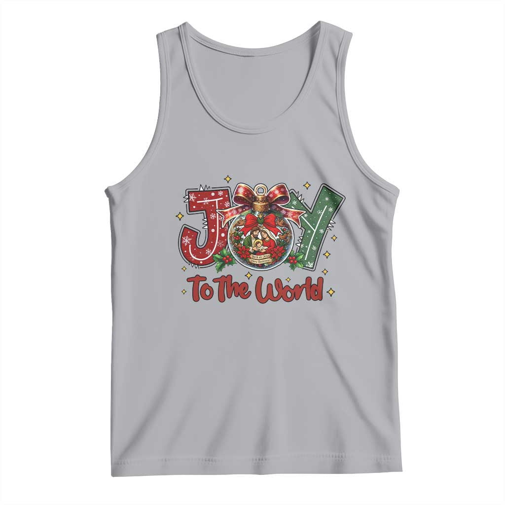 Jesus Christmas Tank Top Joy To The World - Wonder Print Shop