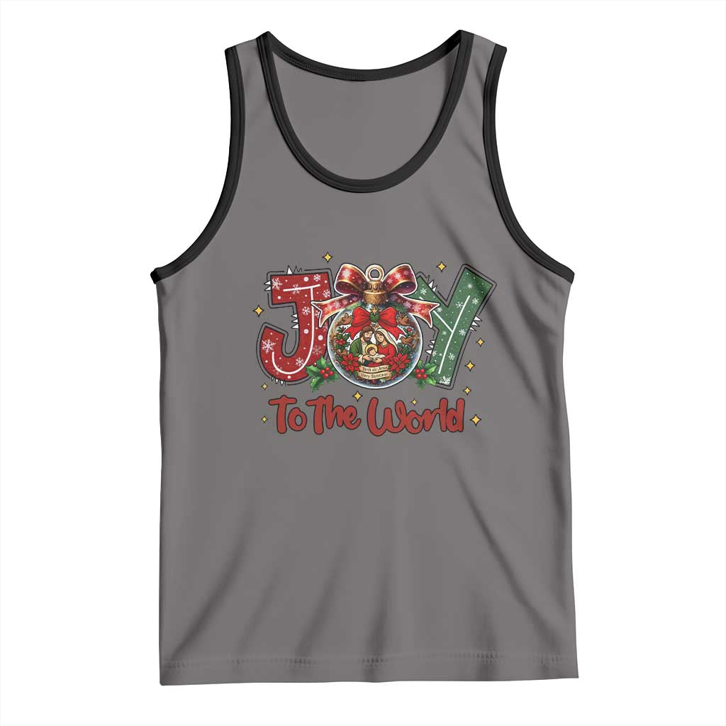 Jesus Christmas Tank Top Joy To The World - Wonder Print Shop