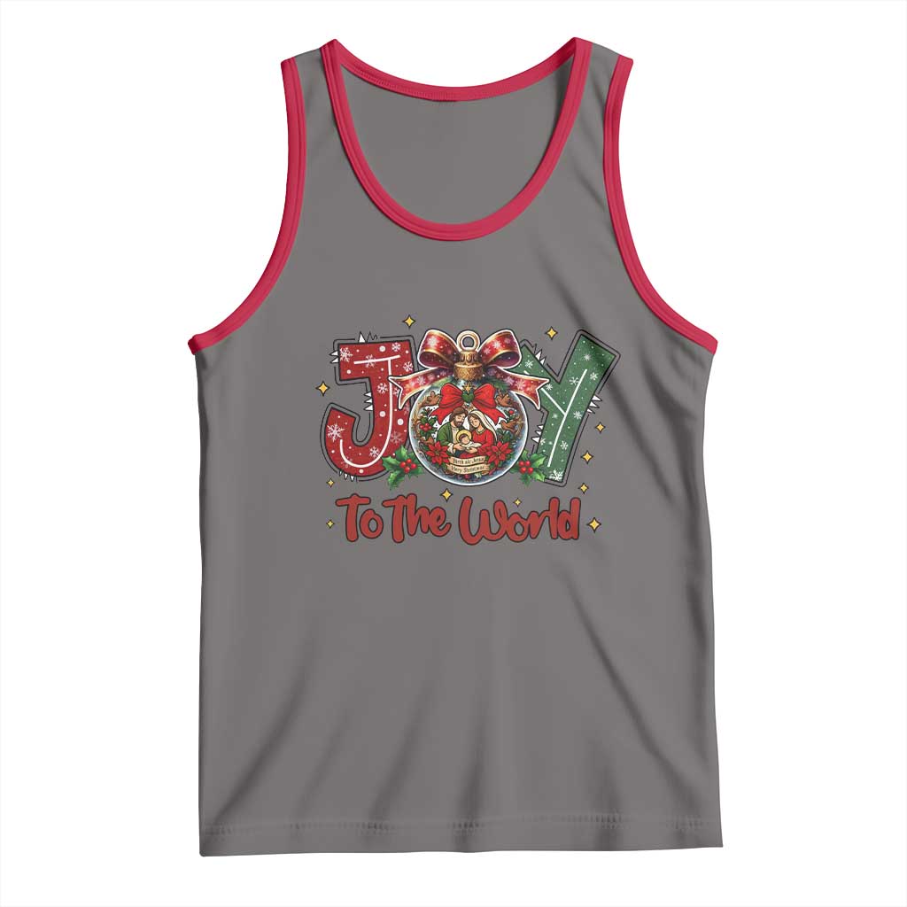 Jesus Christmas Tank Top Joy To The World - Wonder Print Shop