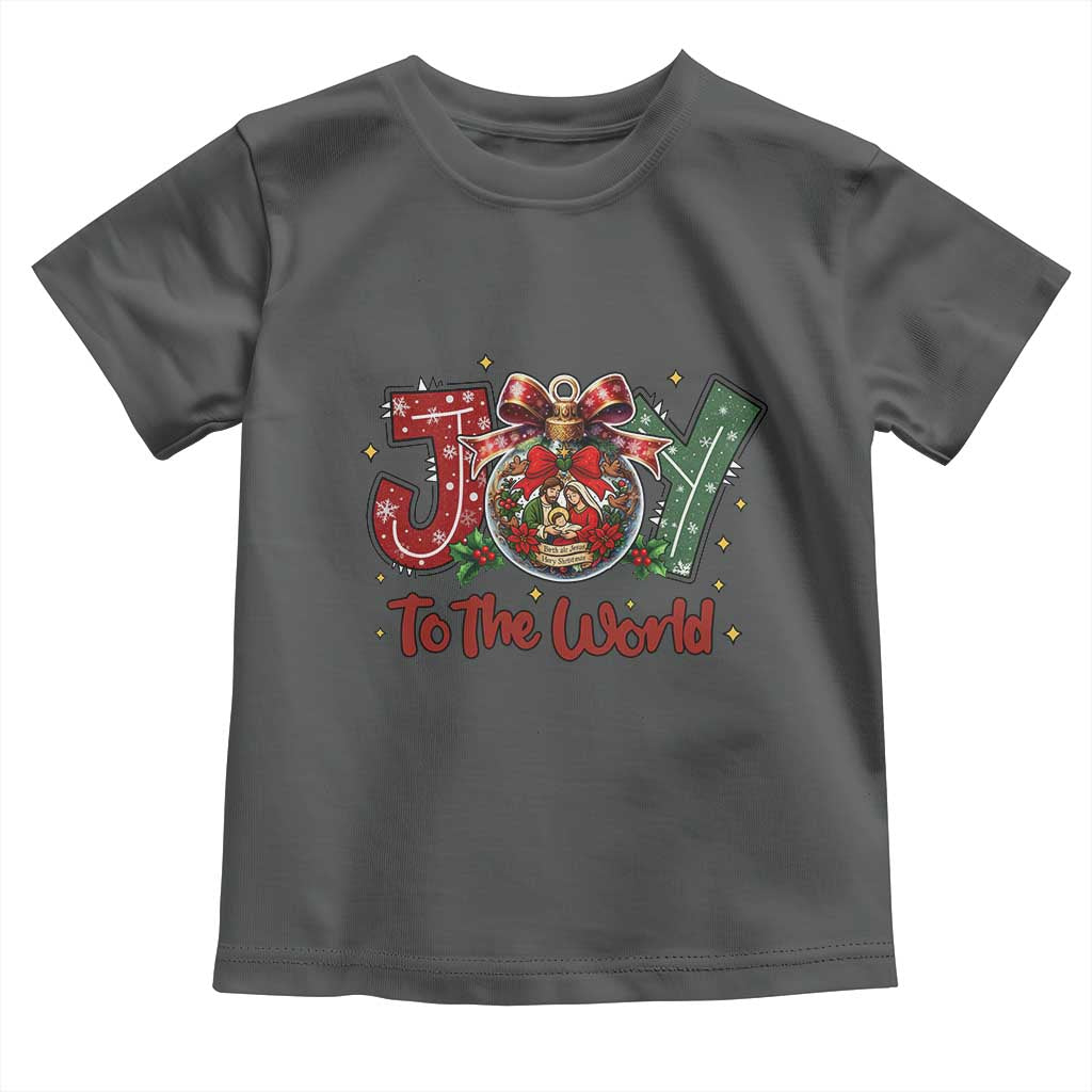 Jesus Christmas Toddler T Shirt Joy To The World - Wonder Print Shop