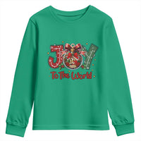 Jesus Christmas Youth Sweatshirt Joy To The World - Wonder Print Shop
