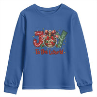 Jesus Christmas Youth Sweatshirt Joy To The World - Wonder Print Shop