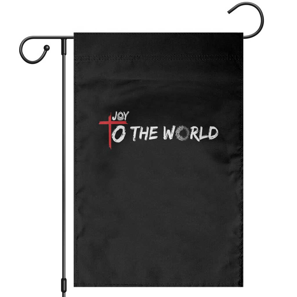 Jesus Christian Christmas Garden Flag Joy To The World - Wonder Print Shop