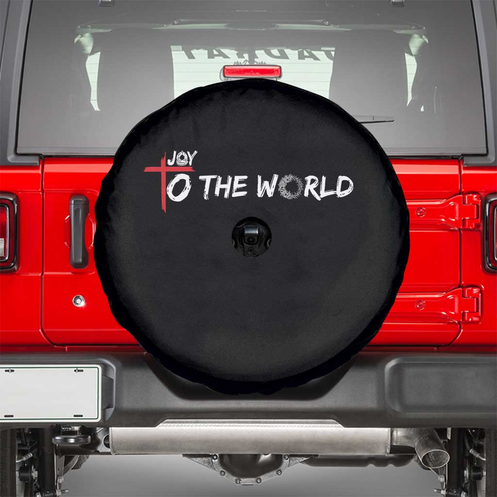 Jesus Christian Christmas Spare Tire Cover Joy To The World - Wonder Print Shop