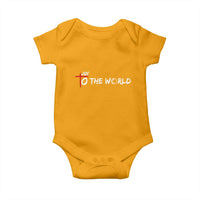 Jesus Christian Christmas Baby Onesie Joy To The World - Wonder Print Shop