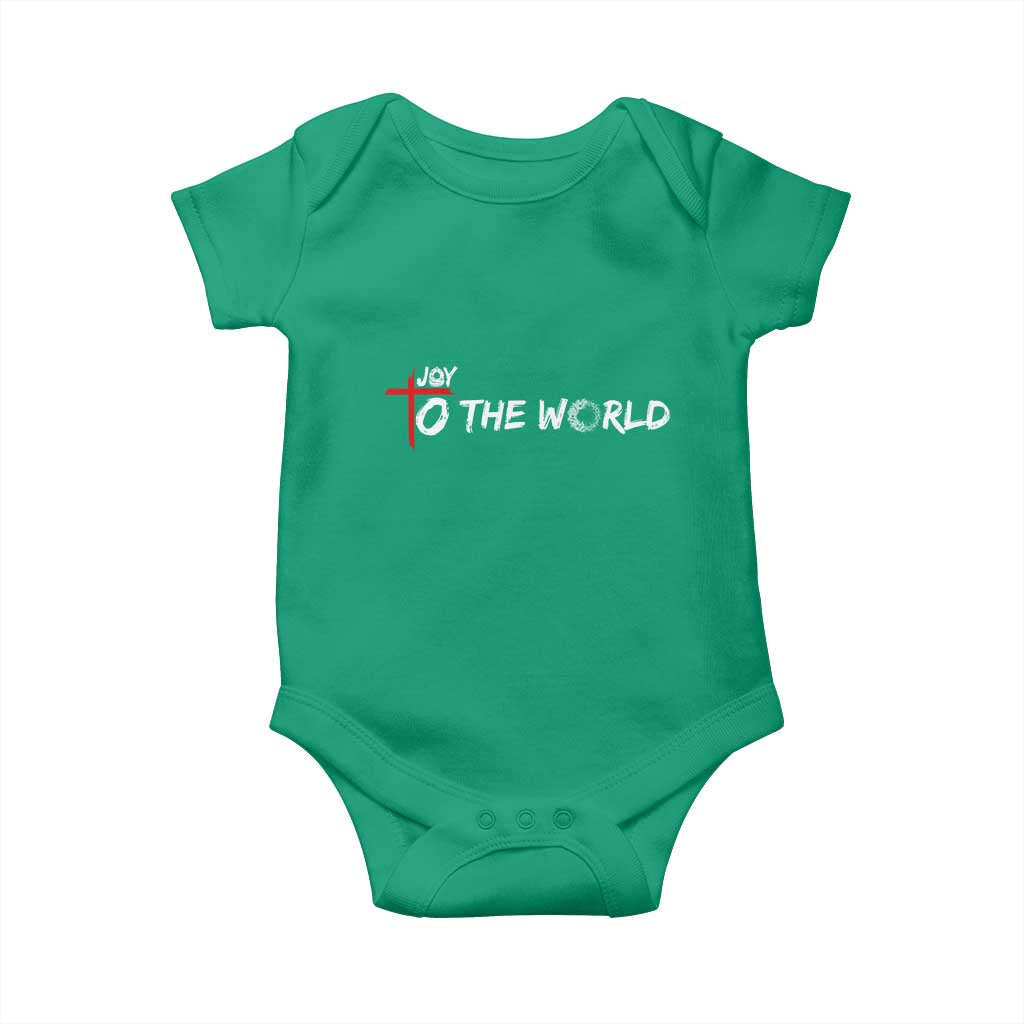 Jesus Christian Christmas Baby Onesie Joy To The World - Wonder Print Shop