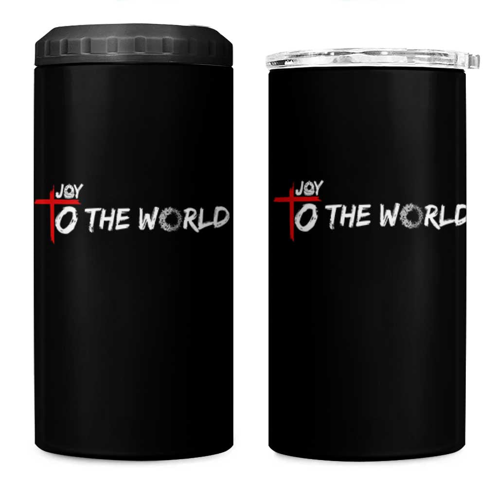 Jesus Christian Christmas 4 in 1 Can Cooler Tumbler Joy To The World - Wonder Print Shop