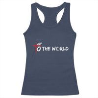 Jesus Christian Christmas Racerback Tank Top Joy To The World - Wonder Print Shop