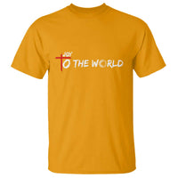 Jesus Christian Christmas T Shirt Joy To The World - Wonder Print Shop
