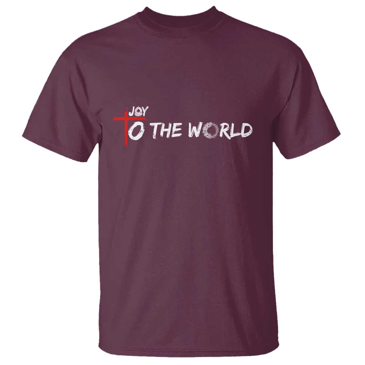 Jesus Christian Christmas T Shirt Joy To The World - Wonder Print Shop