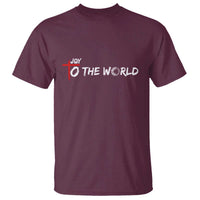 Jesus Christian Christmas T Shirt Joy To The World - Wonder Print Shop
