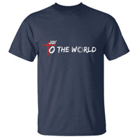 Jesus Christian Christmas T Shirt Joy To The World - Wonder Print Shop