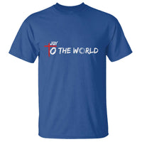Jesus Christian Christmas T Shirt Joy To The World - Wonder Print Shop
