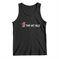 Jesus Christian Christmas Tank Top Joy To The World - Wonder Print Shop