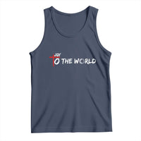 Jesus Christian Christmas Tank Top Joy To The World - Wonder Print Shop