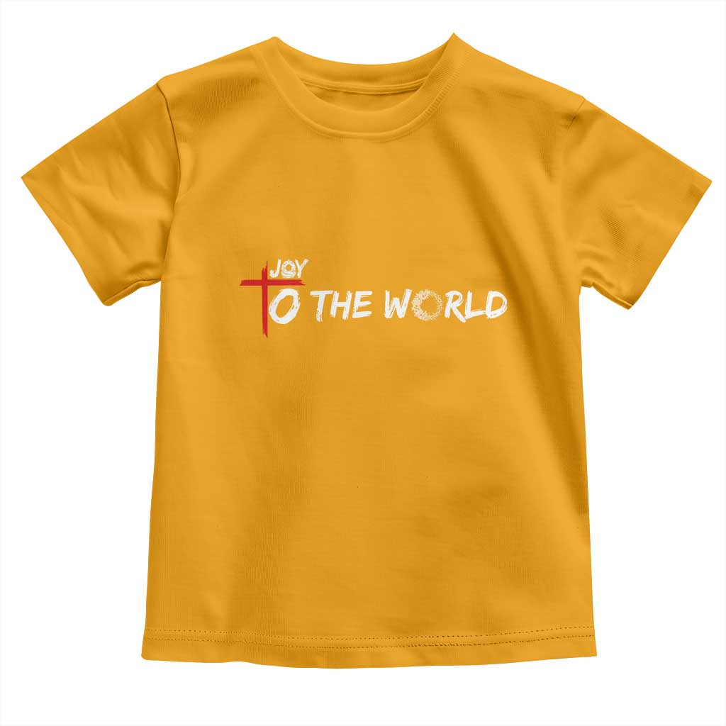 Jesus Christian Christmas Toddler T Shirt Joy To The World - Wonder Print Shop