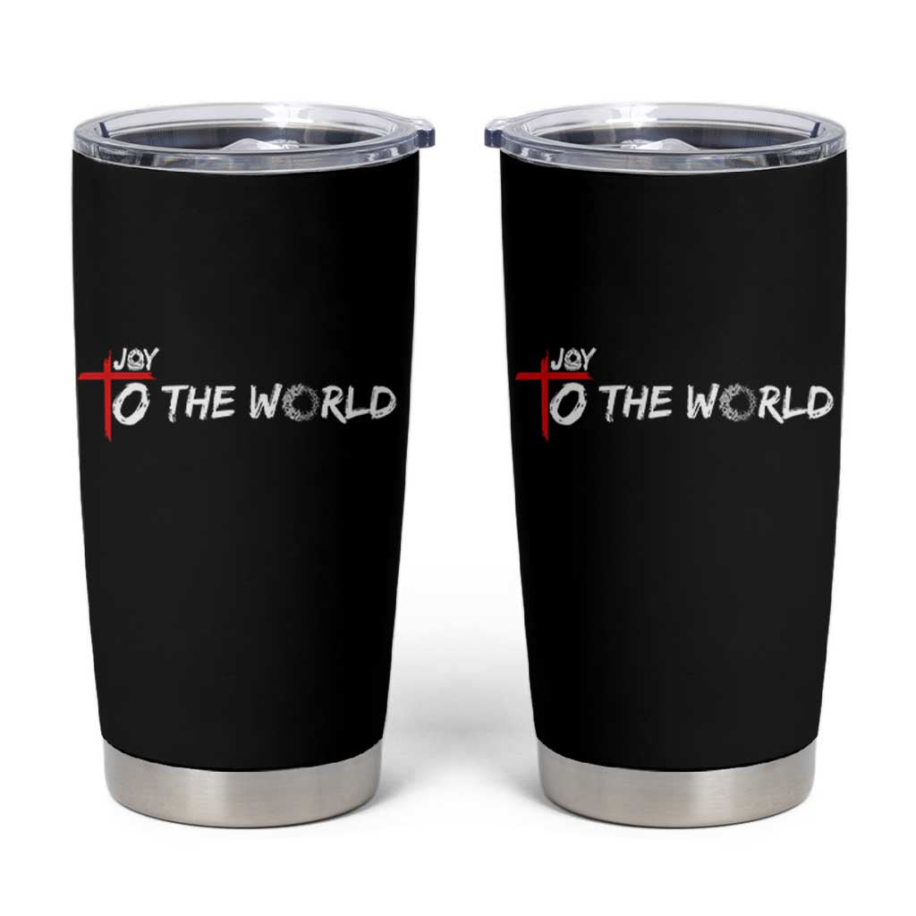 Jesus Christian Christmas Tumbler Cup Joy To The World - Wonder Print Shop