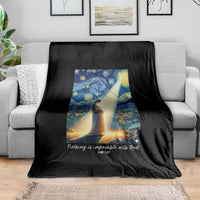 Virgin Mary Starry Night Throw Blanket Luke 2:11 Christian Faith - Wonder Print Shop