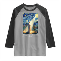 Virgin Mary Starry Night Raglan Shirt Luke 2:11 Christian Faith - Wonder Print Shop