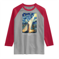 Virgin Mary Starry Night Raglan Shirt Luke 2:11 Christian Faith - Wonder Print Shop