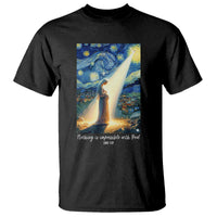 Virgin Mary Starry Night T Shirt Luke 2:11 Christian Faith - Wonder Print Shop