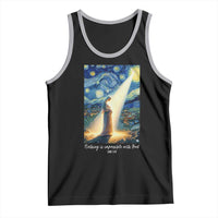 Virgin Mary Starry Night Tank Top Luke 2:11 Christian Faith - Wonder Print Shop