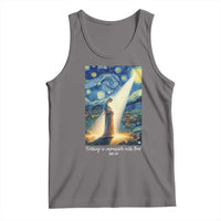 Virgin Mary Starry Night Tank Top Luke 2:11 Christian Faith - Wonder Print Shop