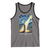 Virgin Mary Starry Night Tank Top Luke 2:11 Christian Faith - Wonder Print Shop
