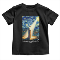 Virgin Mary Starry Night Toddler T Shirt Luke 2:11 Christian Faith - Wonder Print Shop