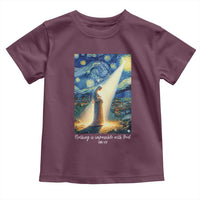 Virgin Mary Starry Night Toddler T Shirt Luke 2:11 Christian Faith - Wonder Print Shop