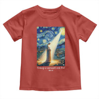 Virgin Mary Starry Night Toddler T Shirt Luke 2:11 Christian Faith - Wonder Print Shop