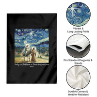 Bethlehem Starry Night Garden Flag Nativity Luke 2:11 Christian Christmas - Wonder Print Shop