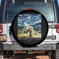 Bethlehem Starry Night Spare Tire Cover Nativity Luke 2:11 Christian Christmas - Wonder Print Shop