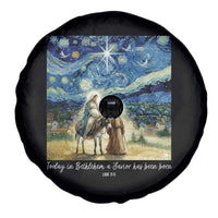 Bethlehem Starry Night Spare Tire Cover Nativity Luke 2:11 Christian Christmas - Wonder Print Shop