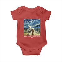 Bethlehem Starry Night Baby Onesie Nativity Luke 2:11 Christian Christmas - Wonder Print Shop