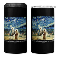 Bethlehem Starry Night 4 in 1 Can Cooler Tumbler Nativity Luke 2:11 Christian Christmas - Wonder Print Shop