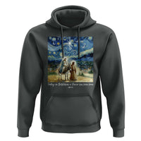 Bethlehem Starry Night Hoodie Nativity Luke 2:11 Christian Christmas - Wonder Print Shop