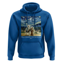 Bethlehem Starry Night Hoodie Nativity Luke 2:11 Christian Christmas - Wonder Print Shop
