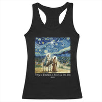 Bethlehem Starry Night Racerback Tank Top Nativity Luke 2:11 Christian Christmas - Wonder Print Shop