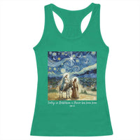 Bethlehem Starry Night Racerback Tank Top Nativity Luke 2:11 Christian Christmas - Wonder Print Shop