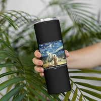 Bethlehem Starry Night Skinny Tumbler Nativity Luke 2:11 Christian Christmas - Wonder Print Shop
